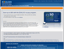 Tablet Screenshot of exalgo.com